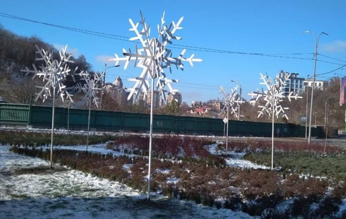 3D снежинки