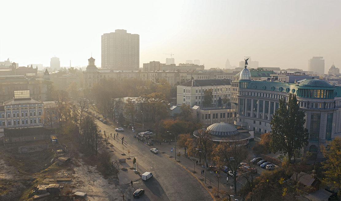 Туман смог Киев