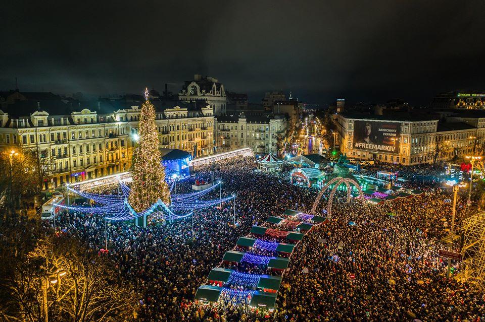Новый год, софийская площадь