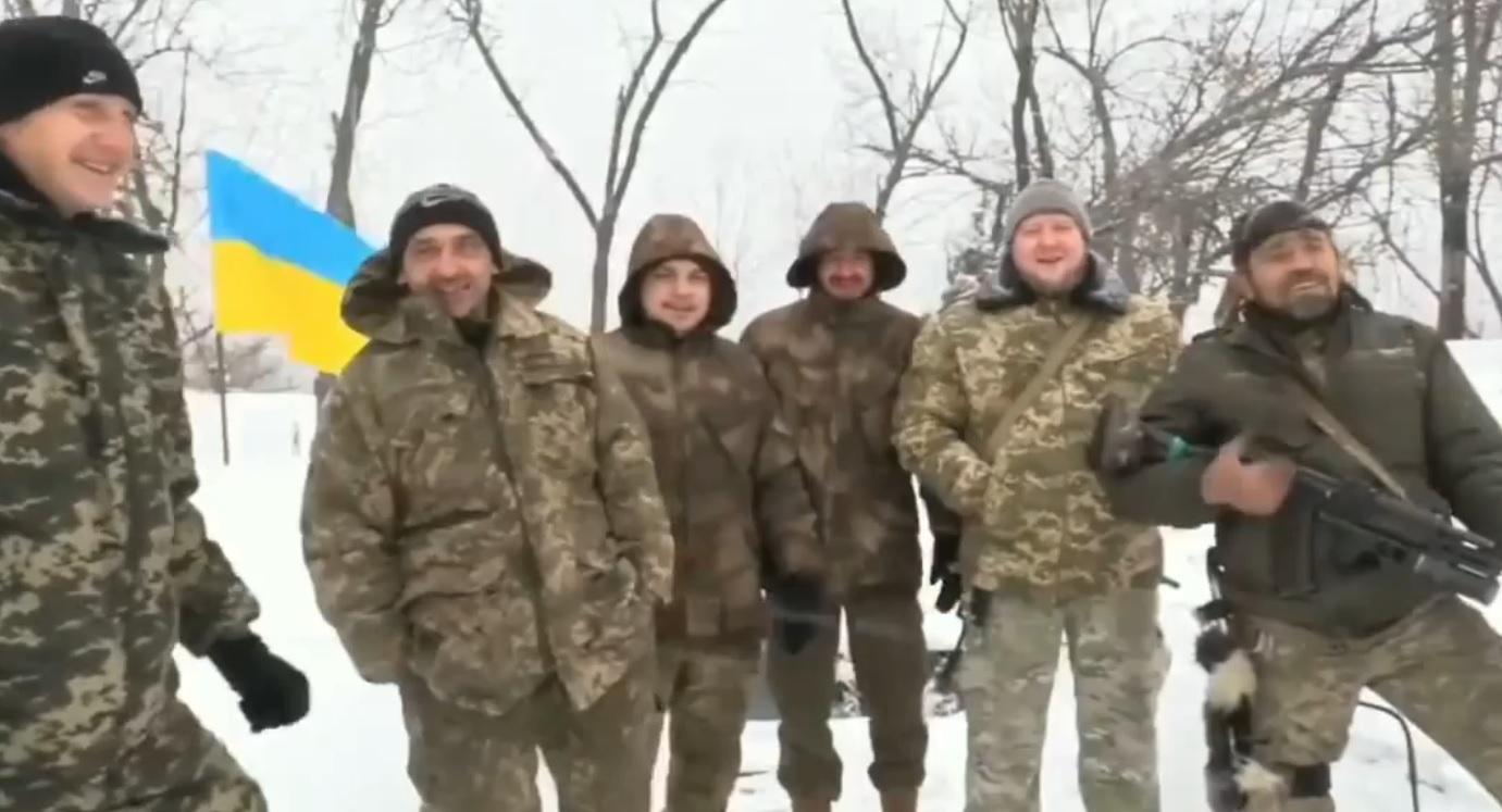 Военные из зоны ООС поздравили украинцев с Рождеством