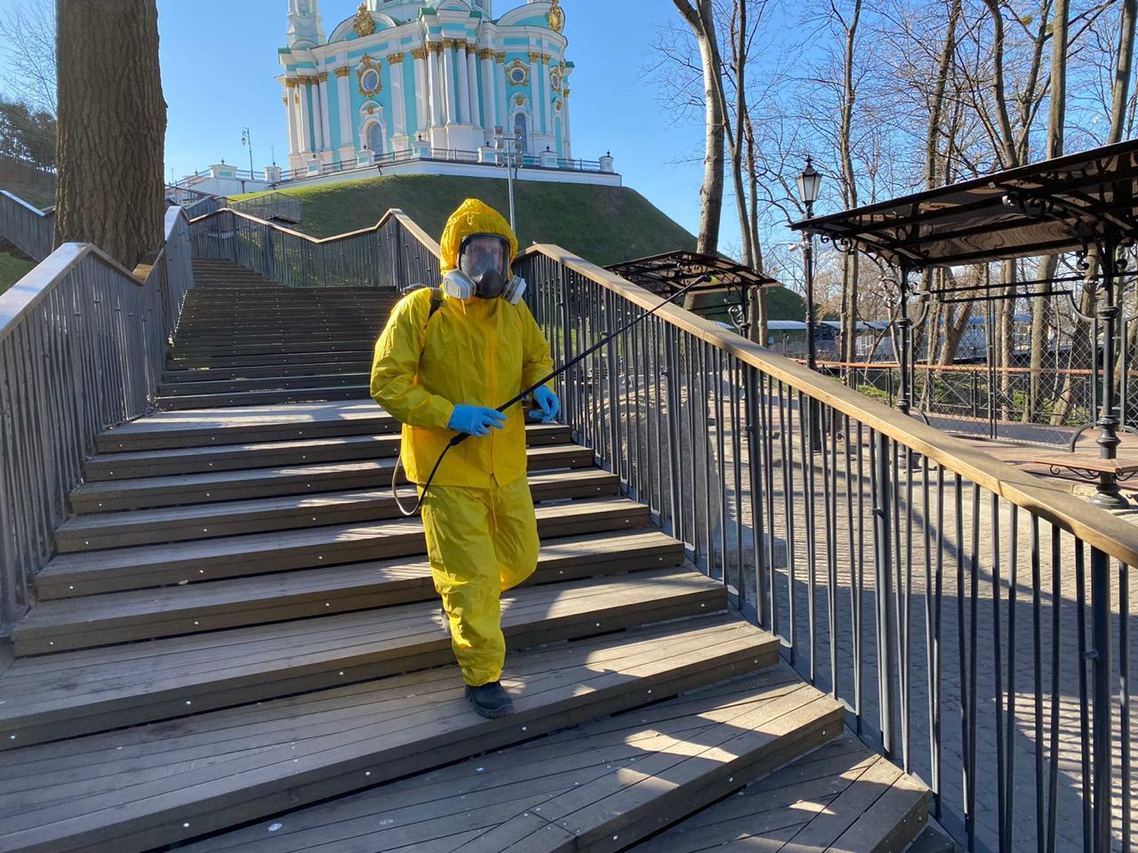 Дезинфекция Киев площадка коронавирус