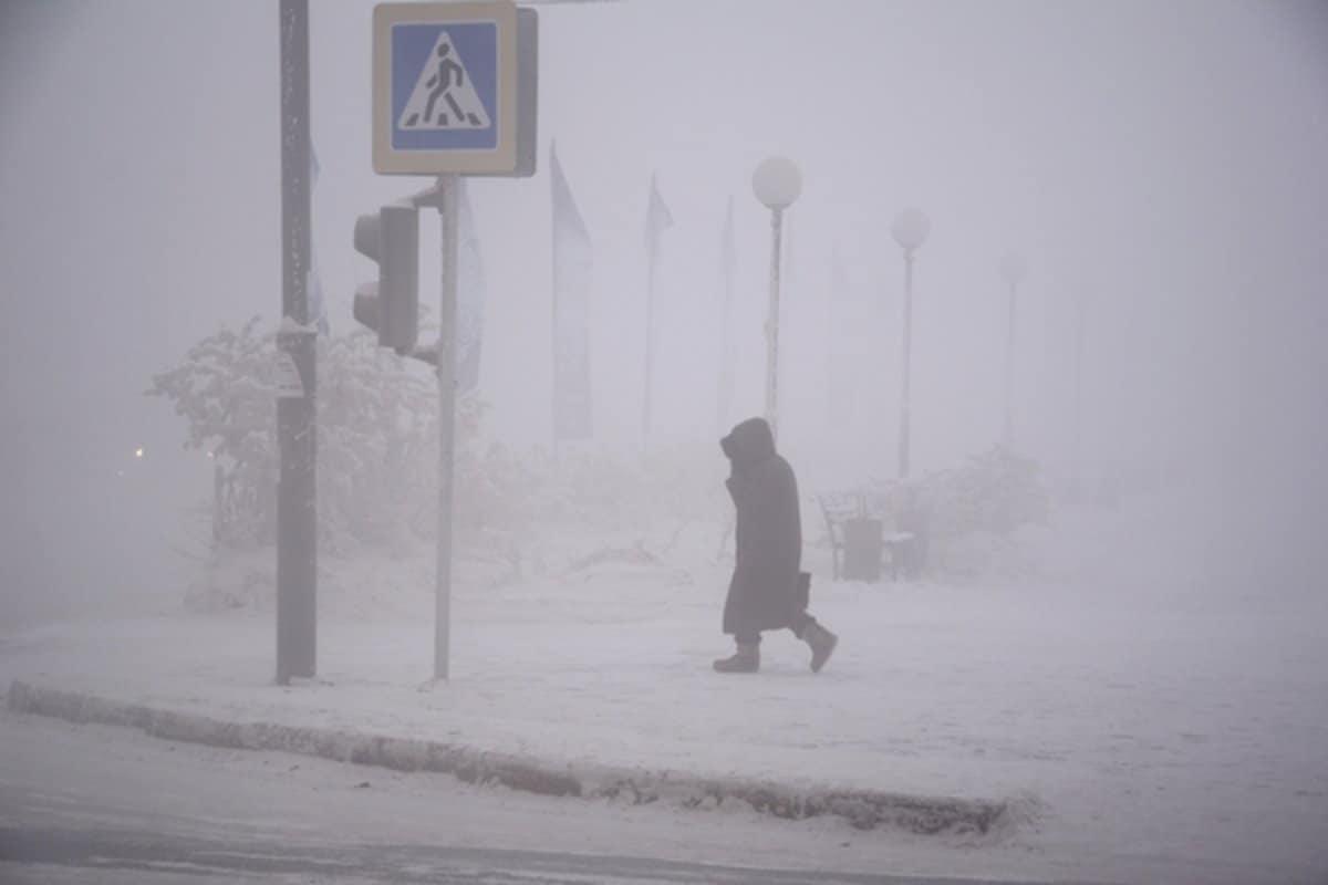 туман зима