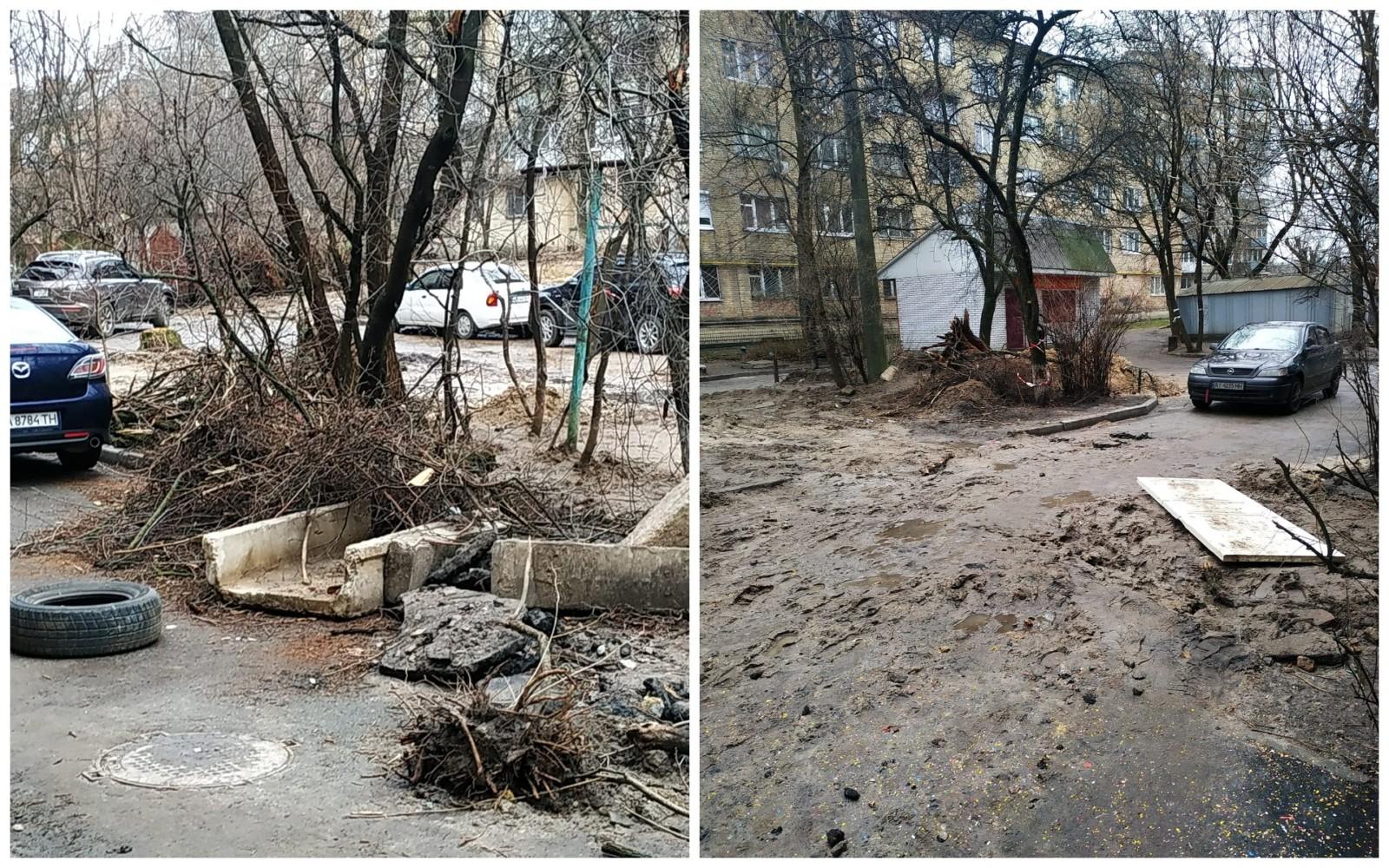 Стрибаємо як лосі: голосіївці після прокладання теплотраси мають на подвір’ї “полосу перешкод”