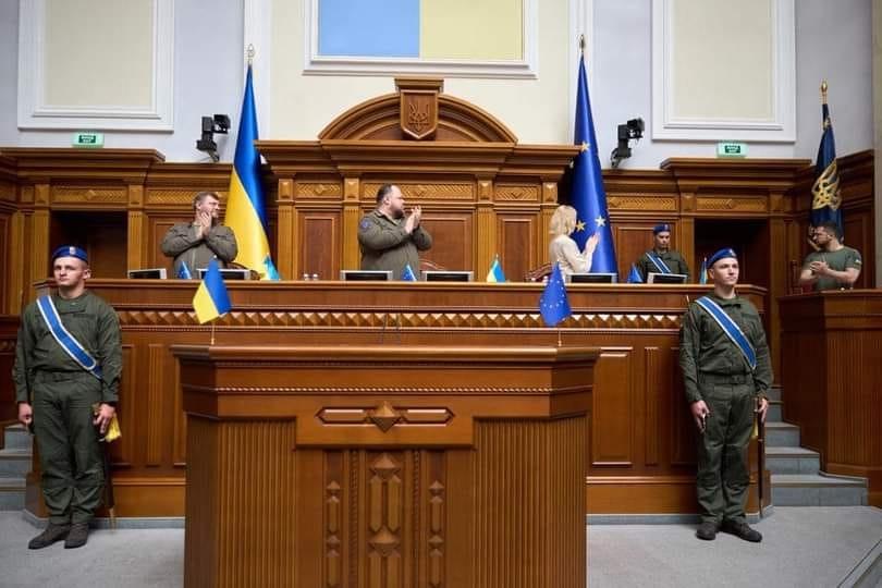 У Верховній Раді встановили прапор Європейського союзу