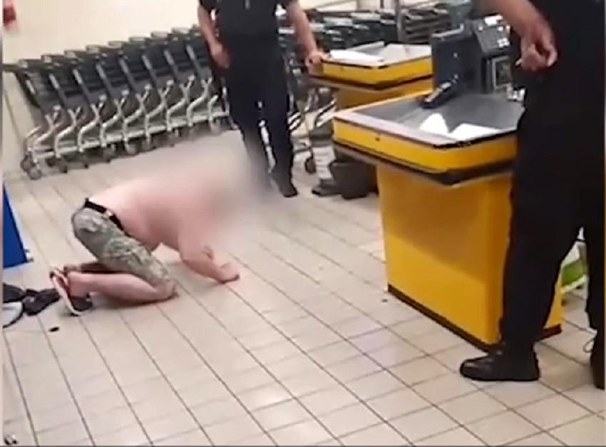 На Київщині чоловік з рушницею розбив двері крамниці та стріляв в поліцейських (ВІДЕО)