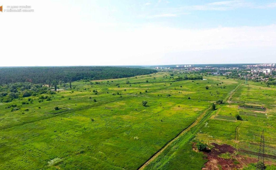 Рятувальники провели повітряний моніторинг торфовищ в Ірпені