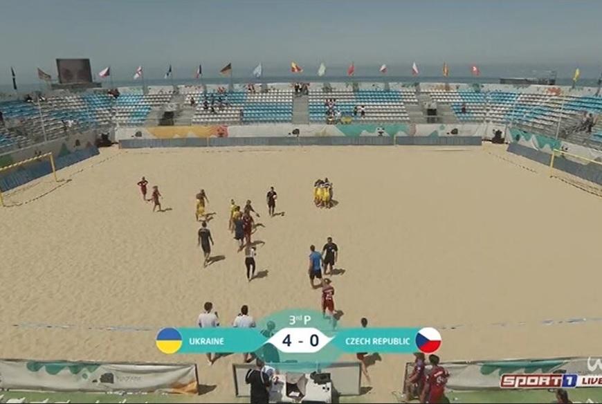 Жіноча збірна України з пляжного футболу розгромила Чехію у Євролізі-2022