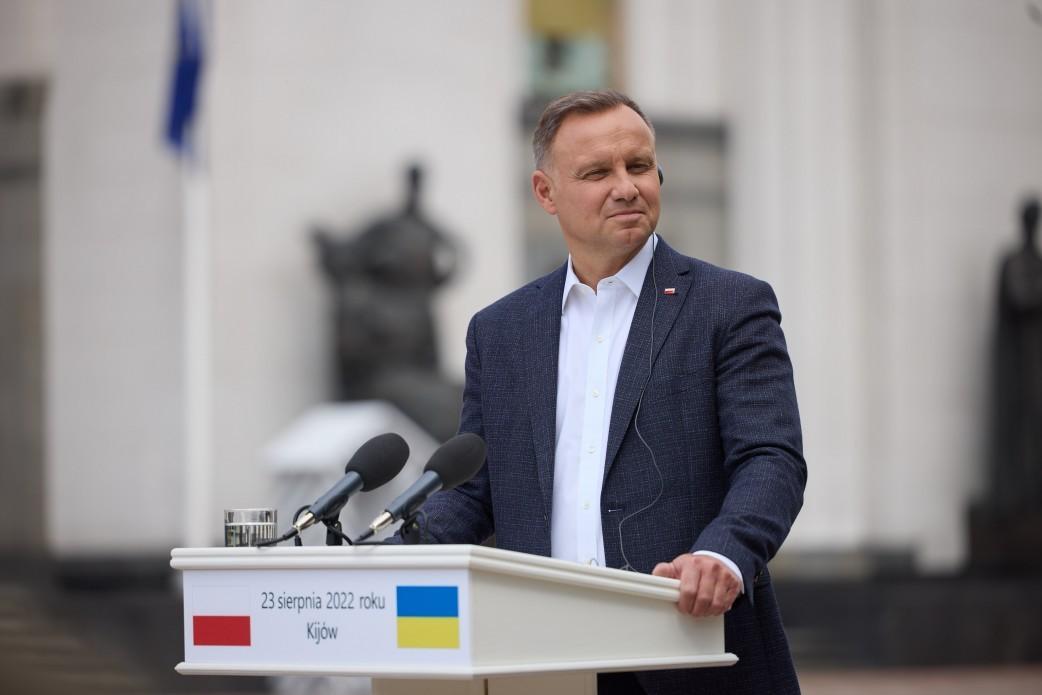 Дуда в Києві пообіцяв Україні підтримку “до повної перемоги над ворогом”