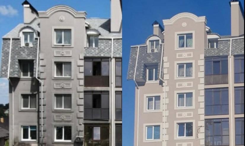 Зруйнований росіянами багатоквартирний будинок у Бучі відбудували