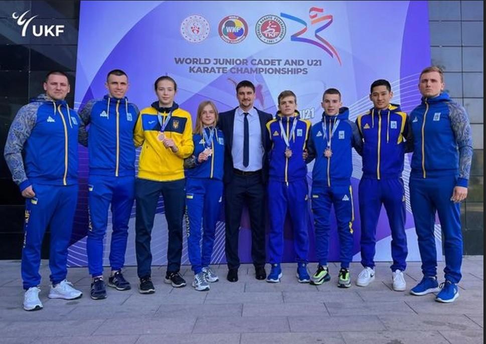 Молодіжна збірна України з карате здобула рекордну кількість нагород на ЧС