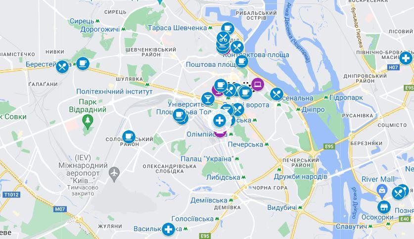 З укриттями та пічками: нова мапа місць комфорту для киян під час зникнення світла