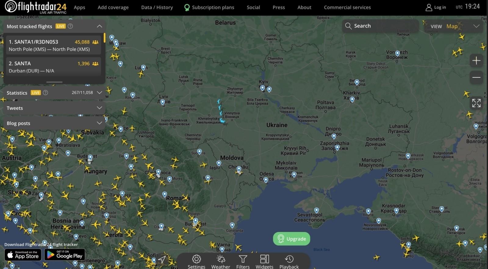 “Гарантуємо безпечний політ”: повітряні сили ЗСУ показали проліт Санти над Україною