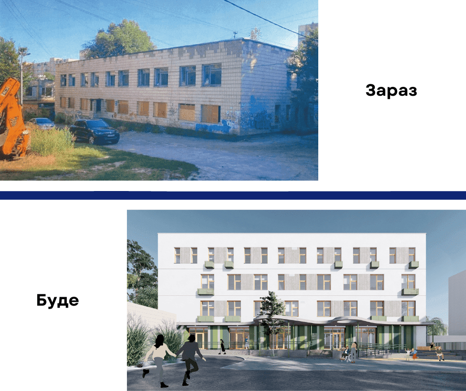 Занедбаний ЖЕК на Святошині перетворять на сучасний центр комплексної реабілітації для дітей та молоді з інвалідністю