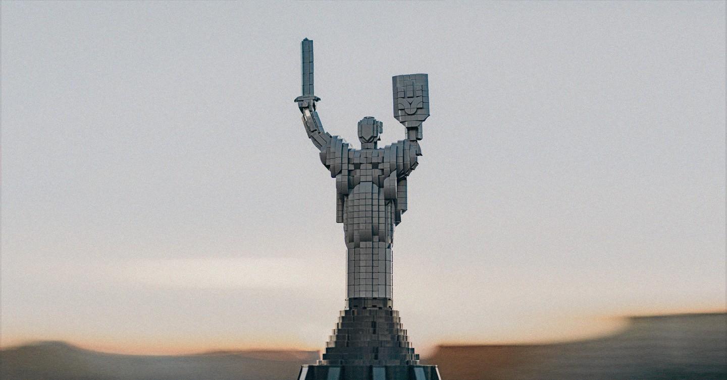 LEGO-копії “Батьківщини-матері” розігрують на UNITED24 для збору коштів на відбудову Київщини