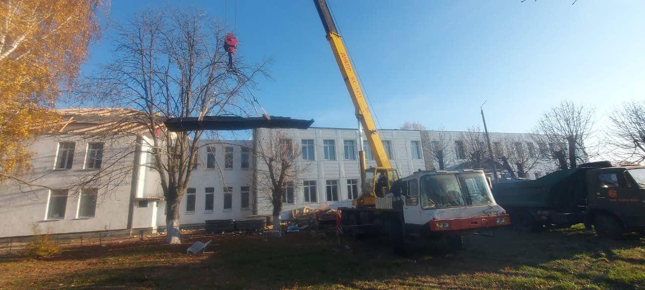 У Баришівці відновлюють пошкоджений ворогом ліцей: заклад стане інклюзивним і матиме укриття