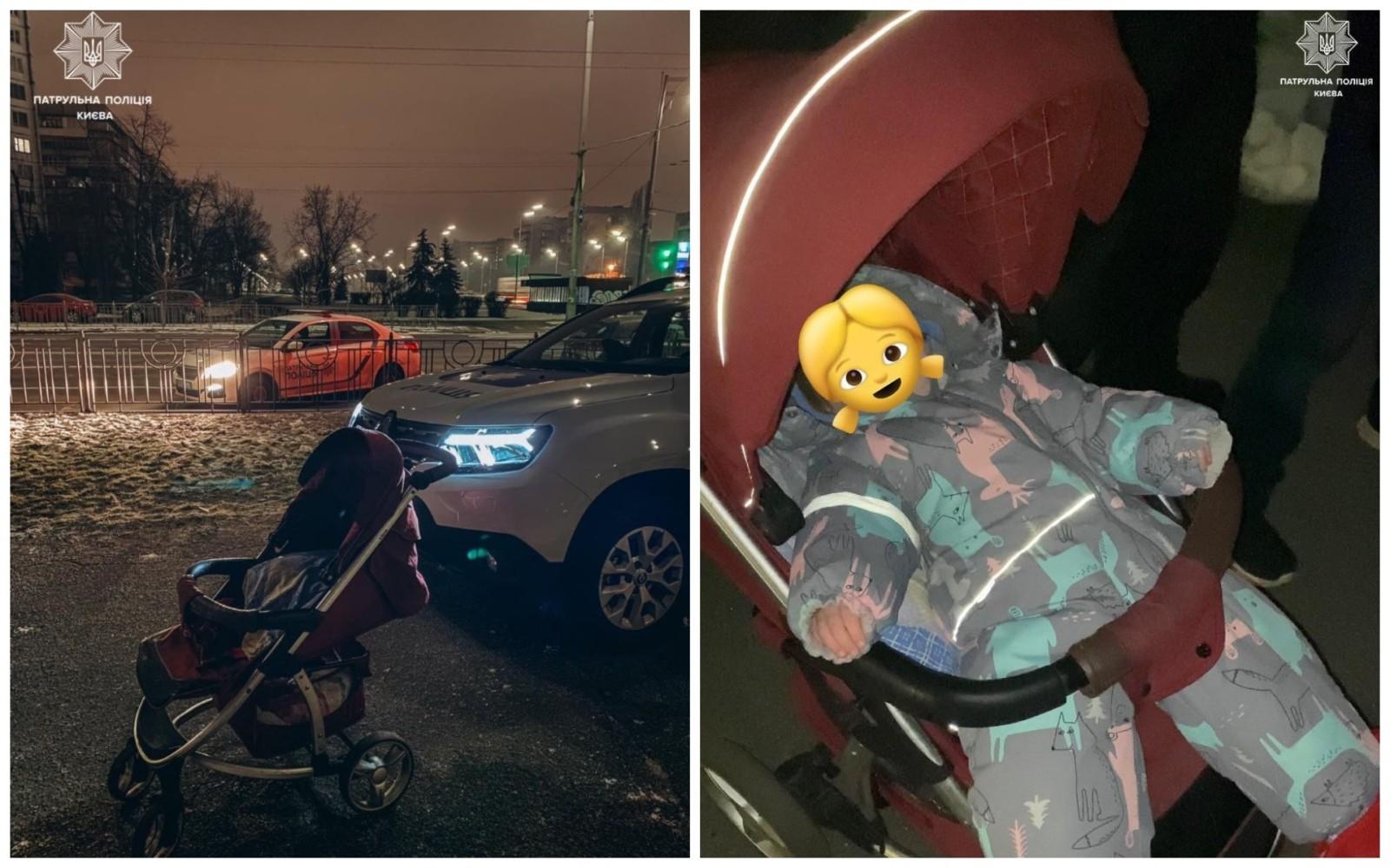 Патрульні врятували 2-річну дитину, яку вночі вигулювали батьки напідпитку
