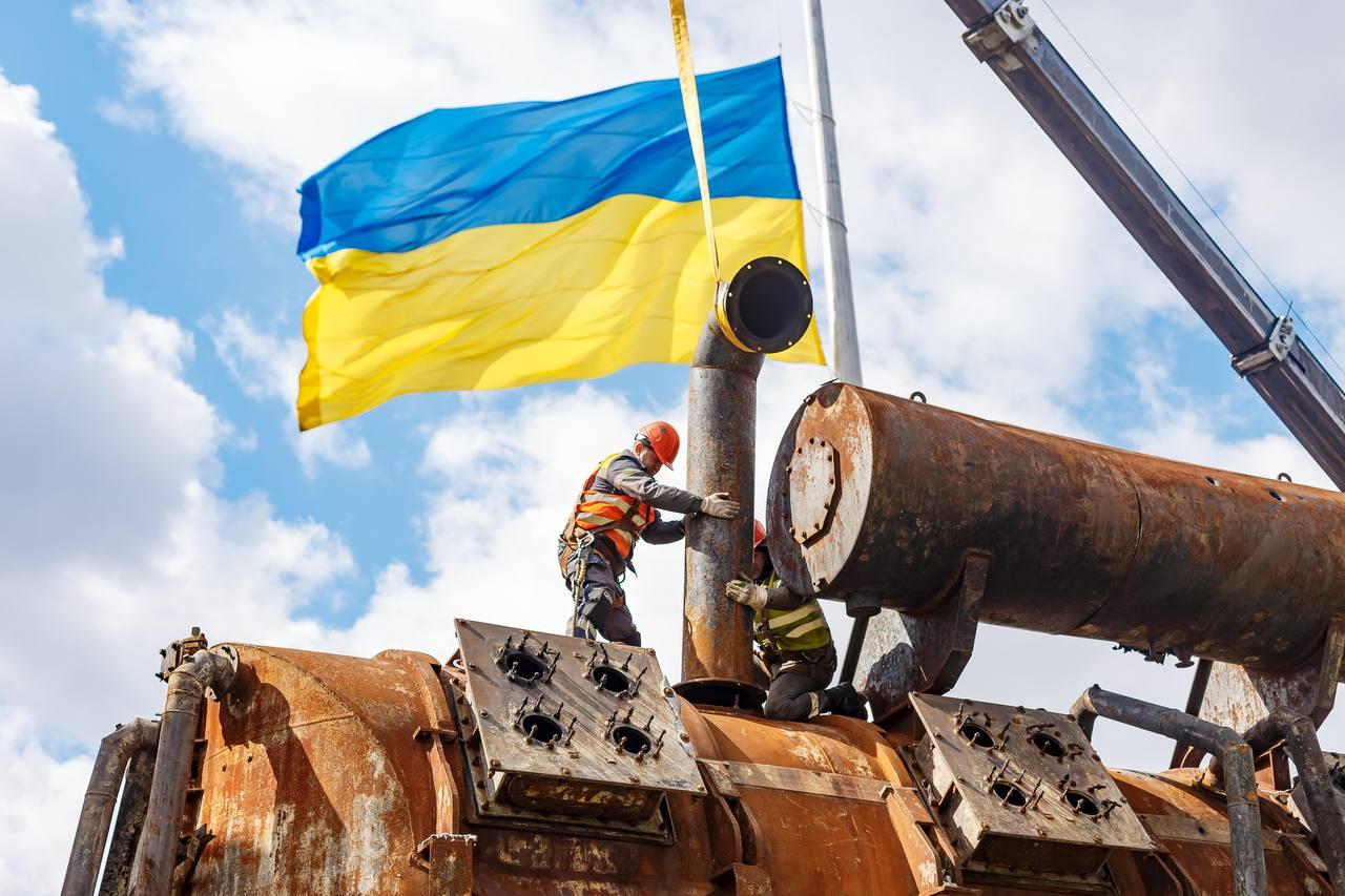 Знищений росіянами трансформатор з Контрактової площі став музейним експонатом