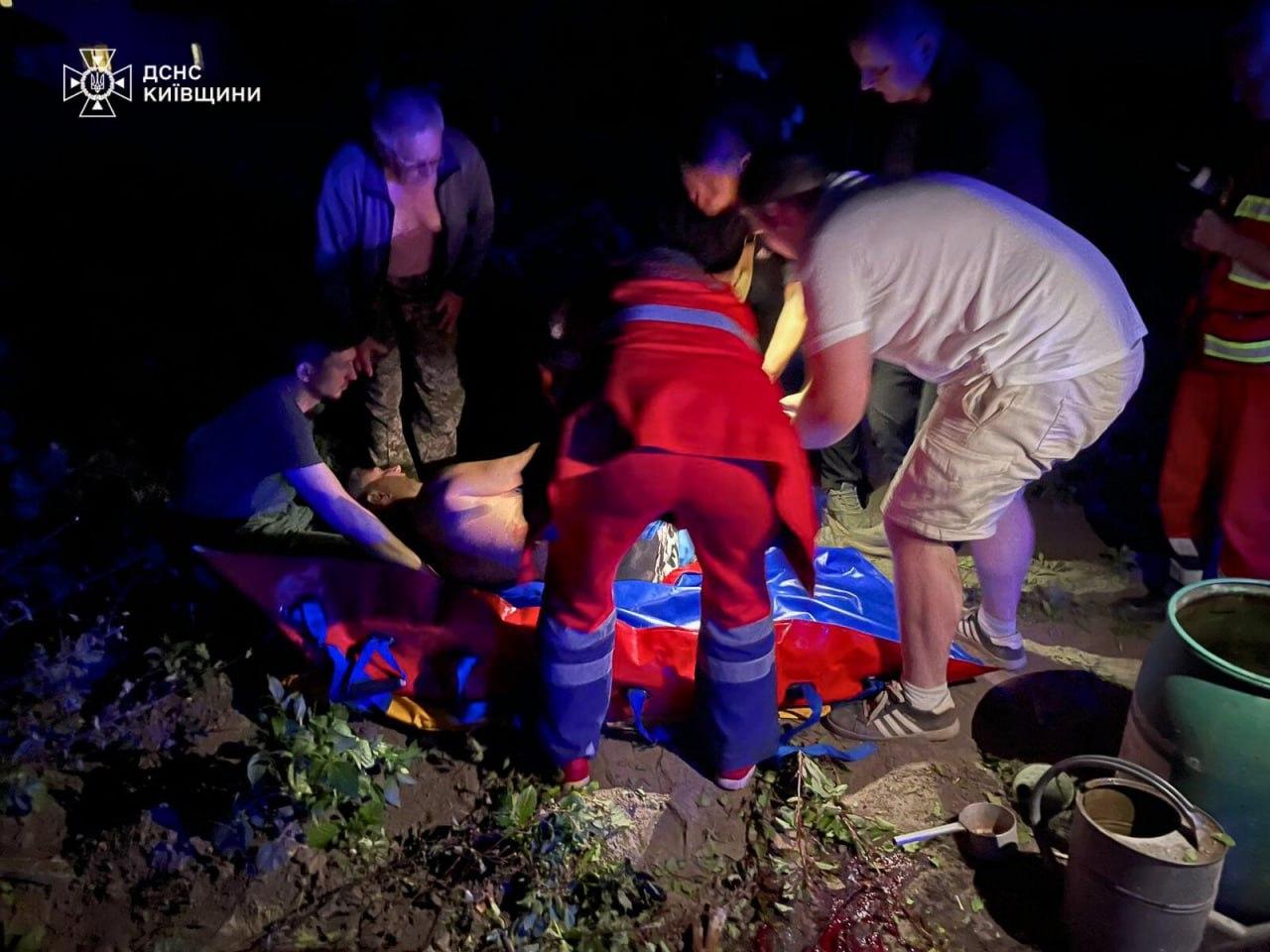 На Київщині внаслідок нічної атаки БПЛА постраждали двоє людей
