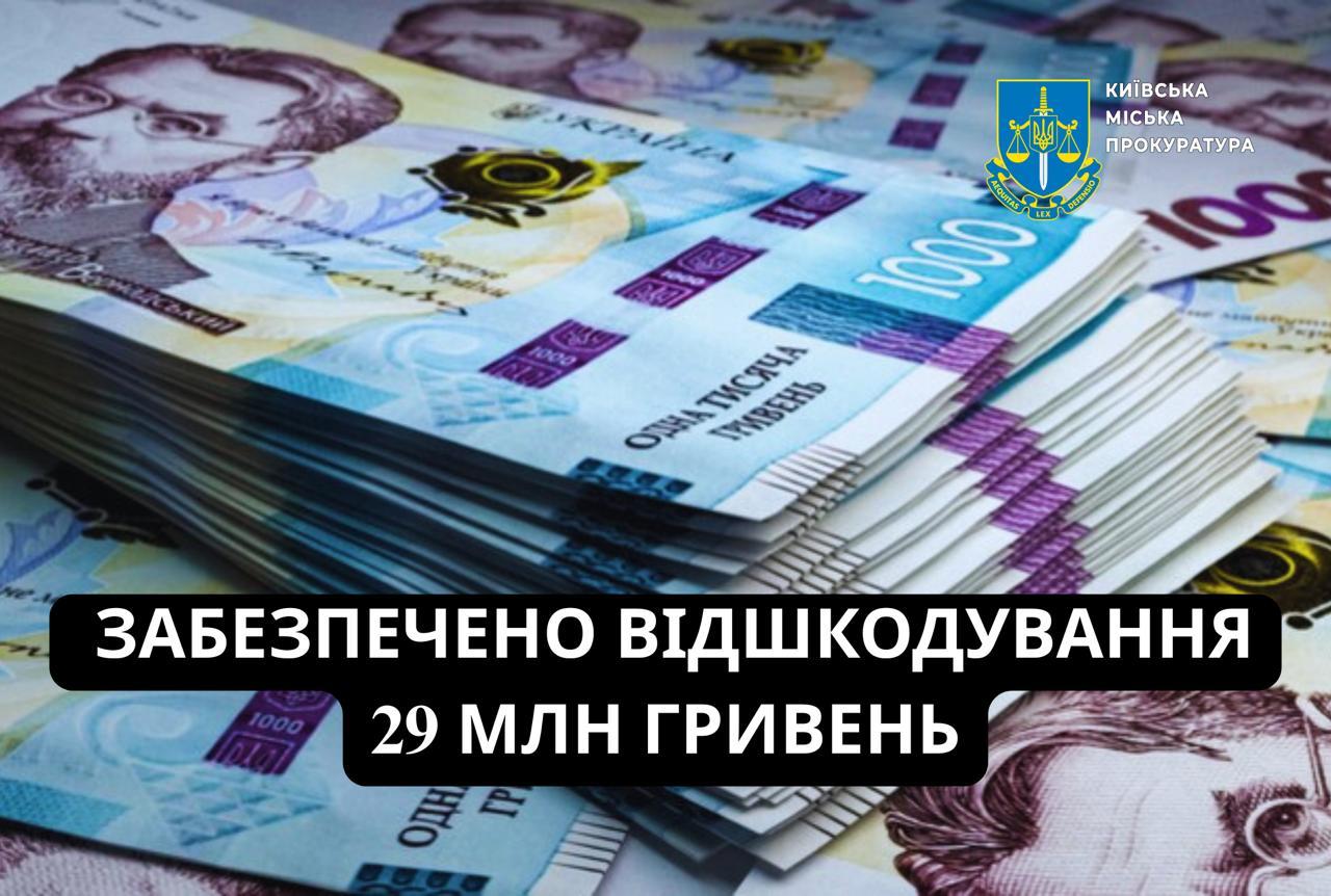 Завдяки прокуратурі та БЕБ до бюджету відшкодовано 29 млн гривень земельного податку