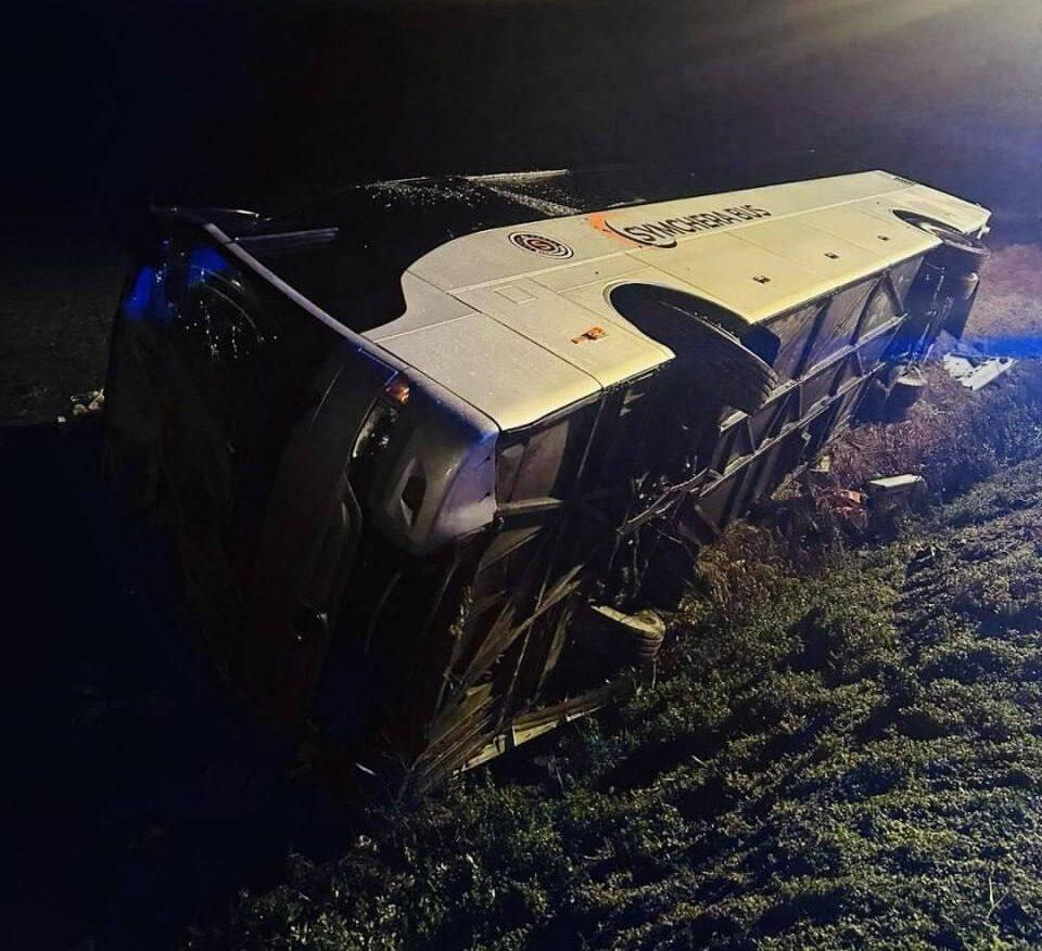 Автобус з українцями перекинувся у Словаччині, є постраждалі