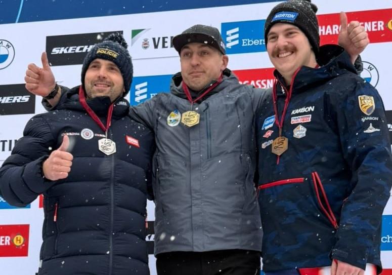 Андрій Мандзій здобув золото Кубка націй з санного спорту