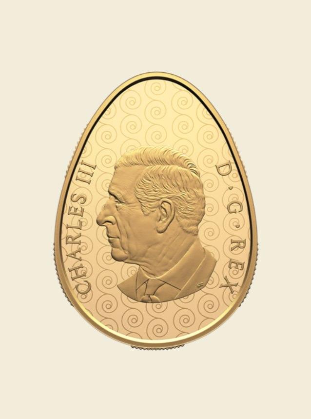 У Канаді випустили золоту монету у формі української писанки