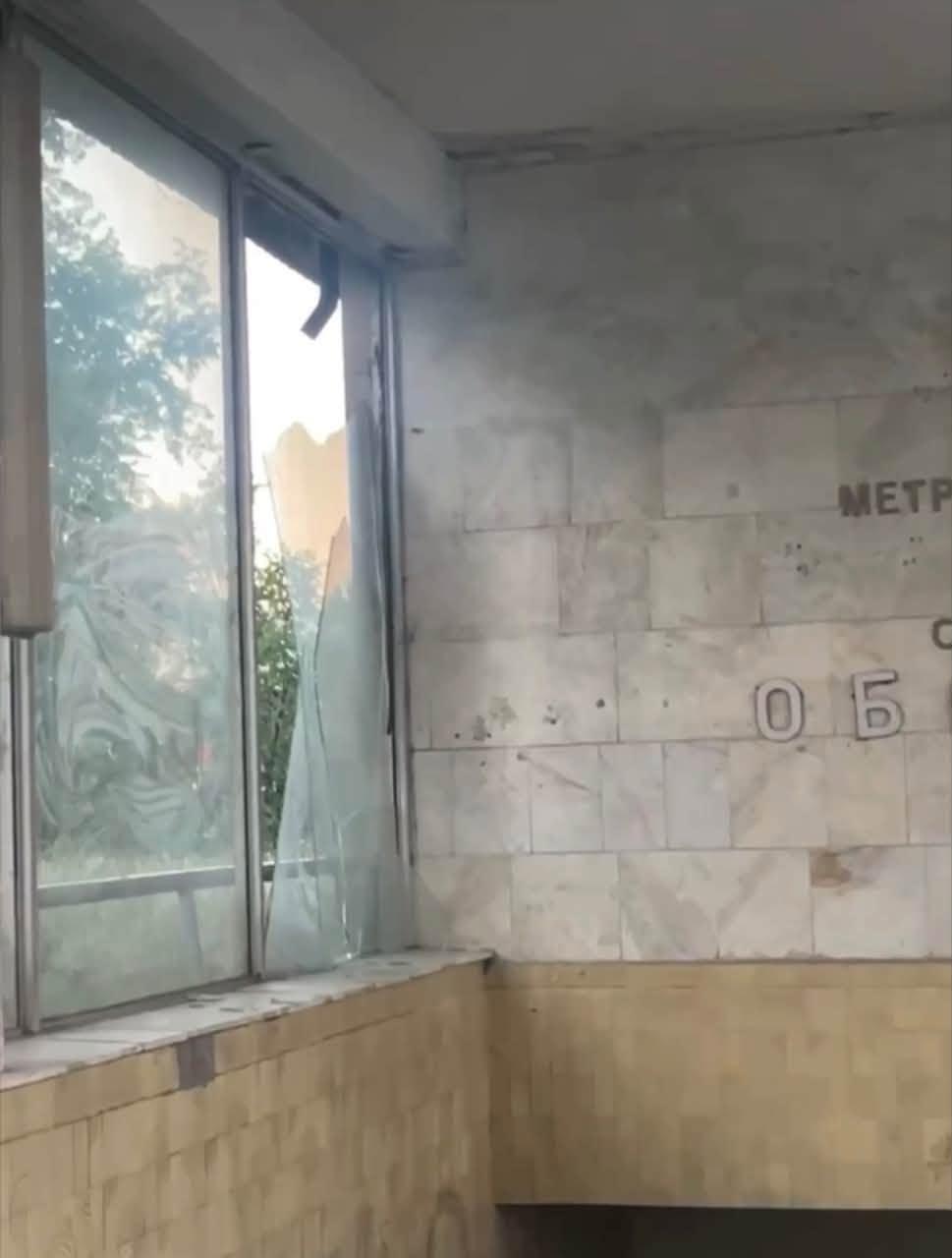 Станція метро «Оболонь» постраждала внаслідок атаки